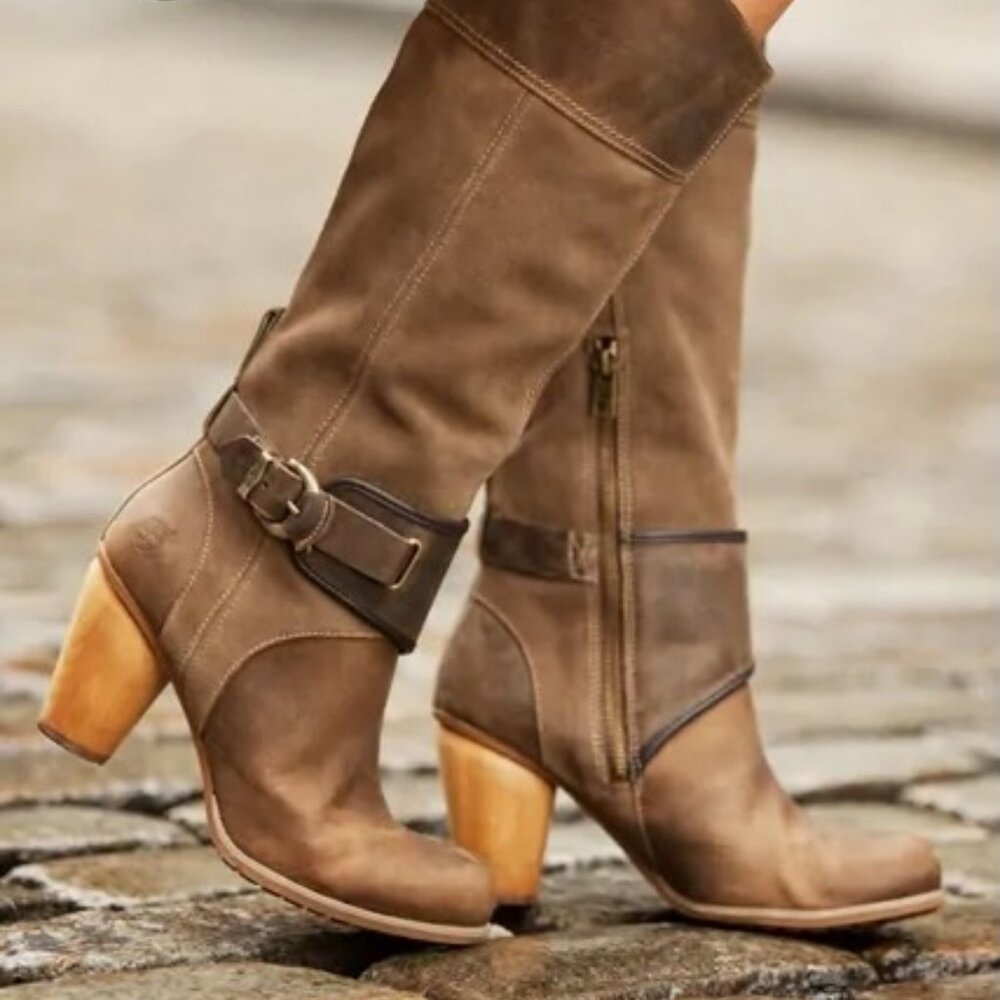 Timberland High Heel Earthkeeper Boots - 8.5